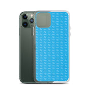 Blue and White Neumi Pattern iPhone Case